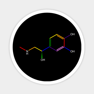 Adrenaline Rainbow Molecule Chemistry Magnet